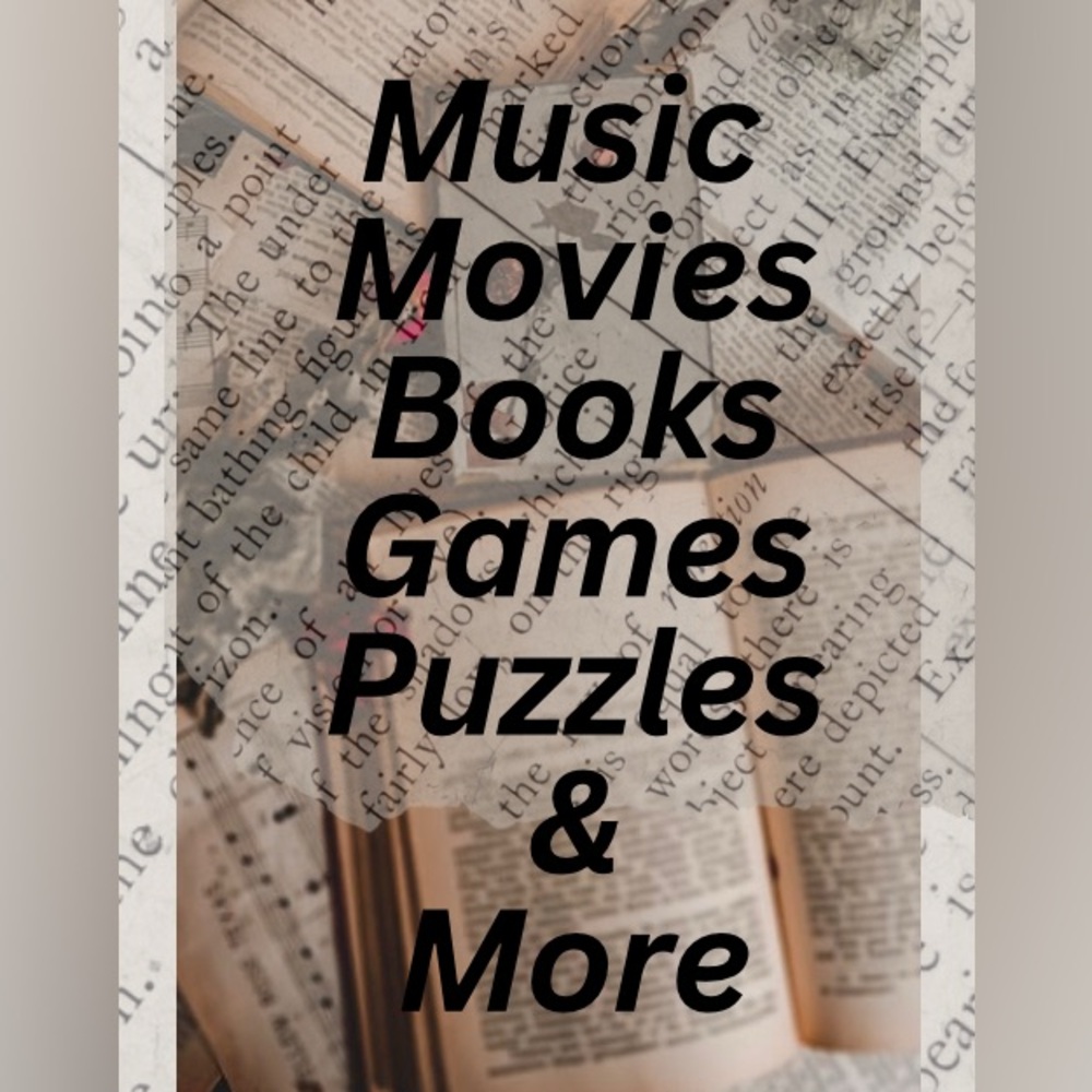 BOOKS•MUSIC•GAMES•PUZZLES•MOVIES